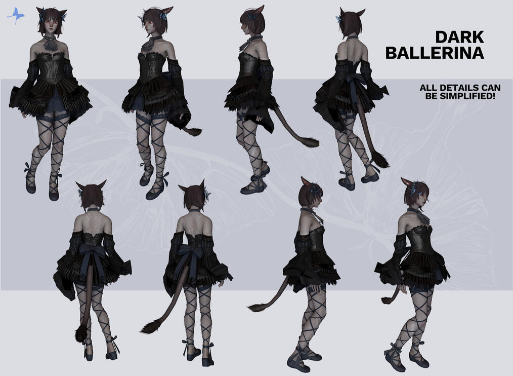 Outfit: dark ballerina