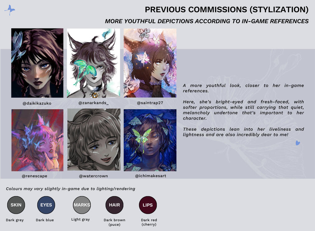 Previous commissions (stylization) 2